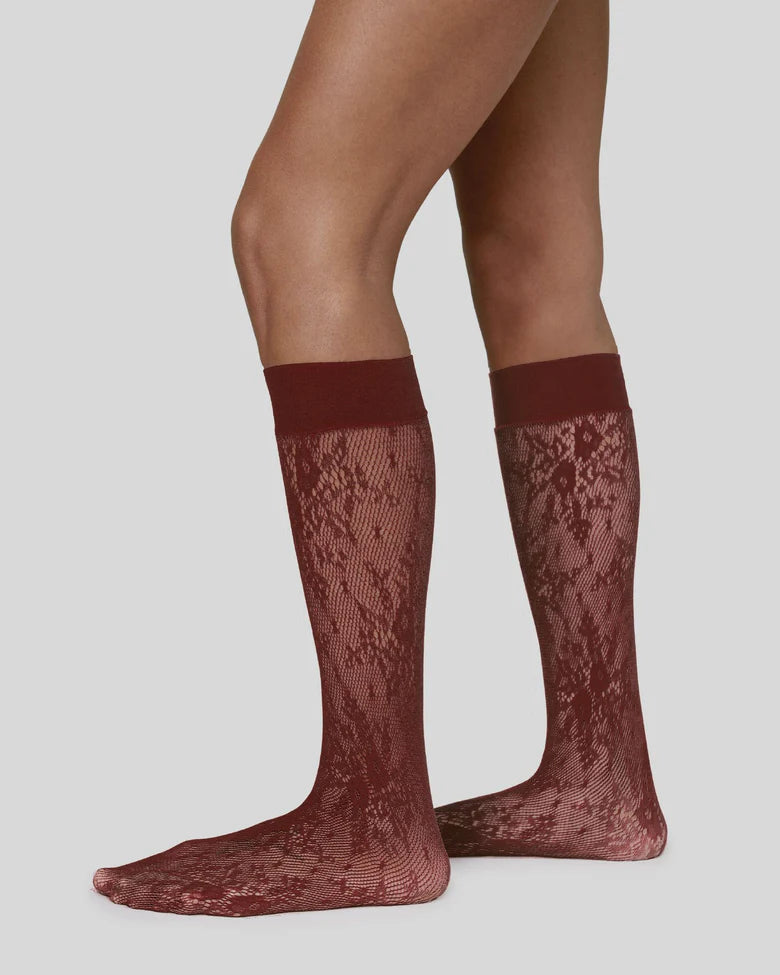 Swedish Stockings Rosa Lace Knee