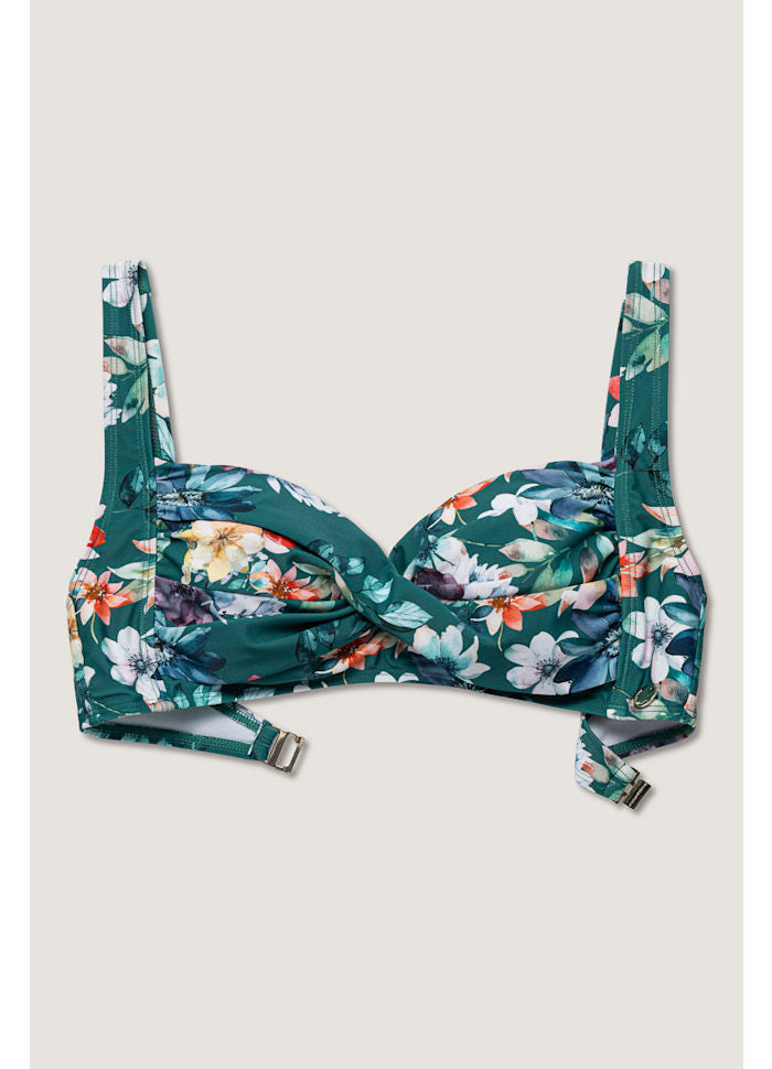 Panos Emporio Fleur Medea bikini top Lagoon