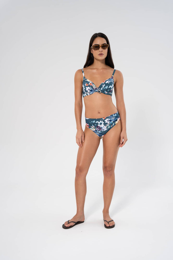 Panos Emporio Fleur Lydia bikini top Lagoon