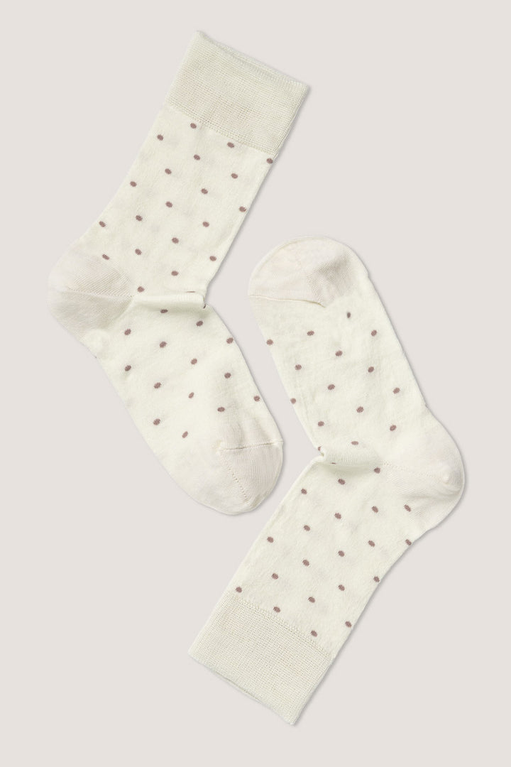 Syversen Fine wool dots socka